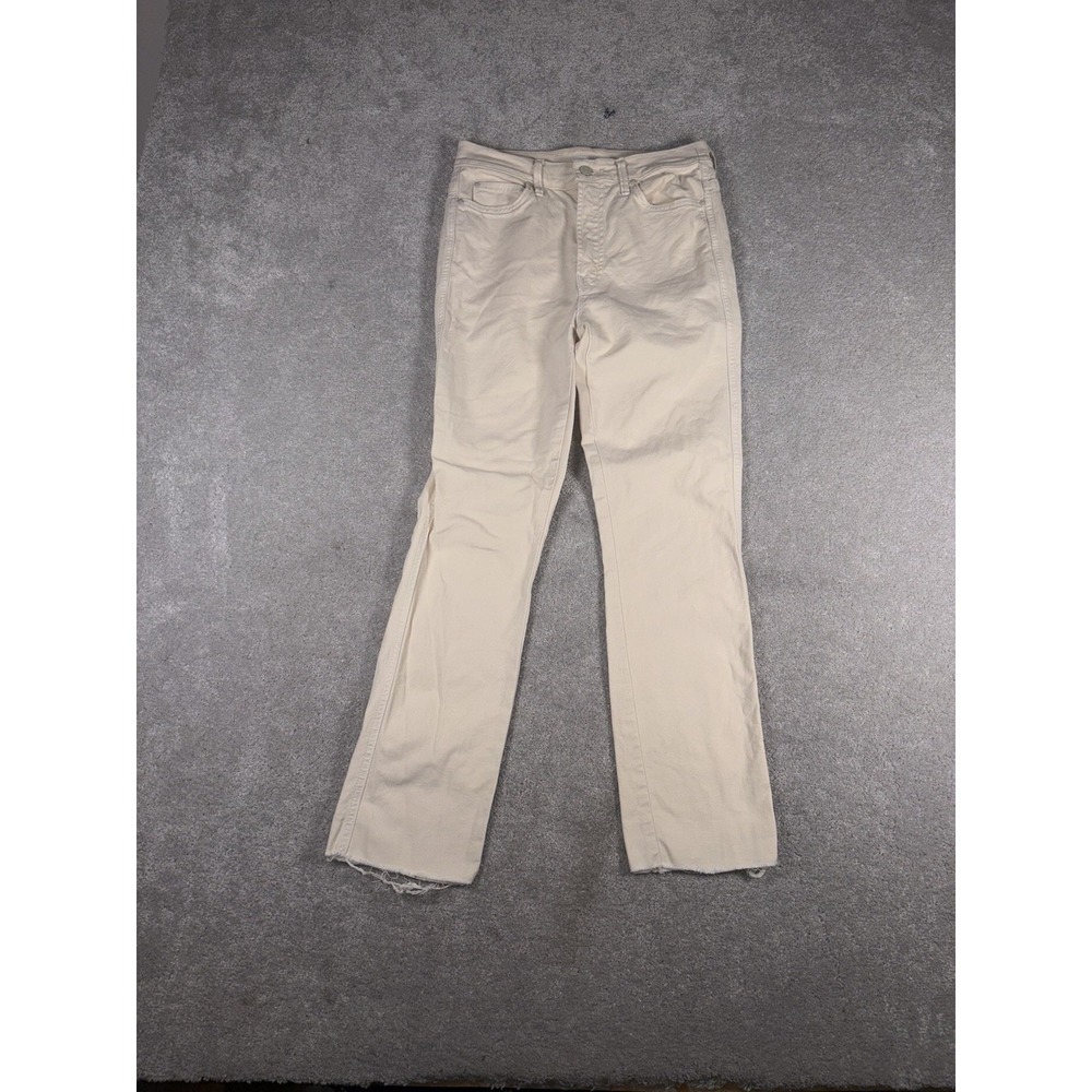 mother jeans high waisted rascal ankle fray chalk it up 27